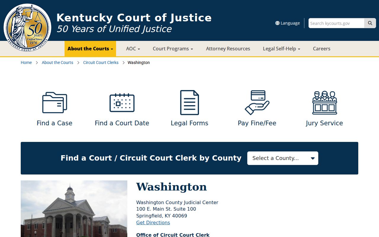 Washington County criminal court cases at the Judicial Center