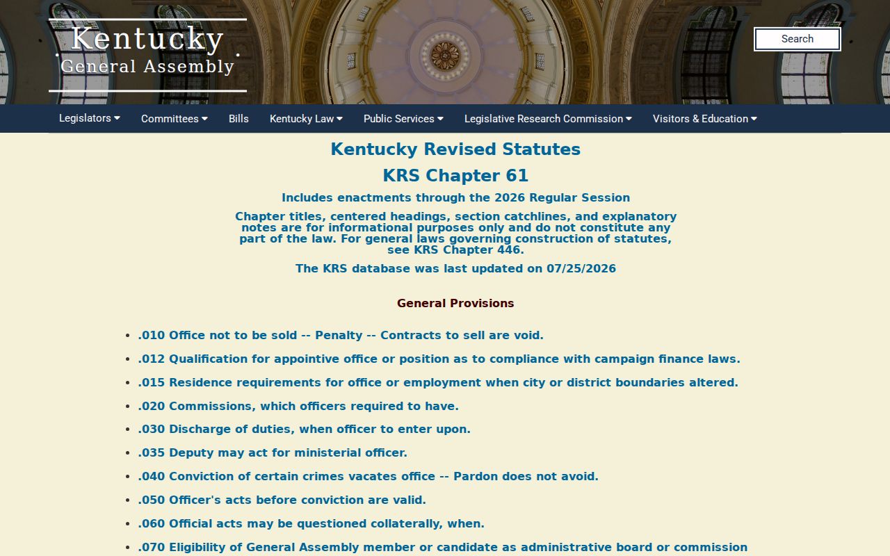 Mackville criminal records KRS Chapter 61 open records